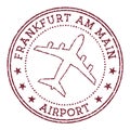 Frankfurt am Main Airport stamp..
