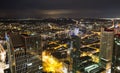 Frankfurt am main germany cityscape at night Royalty Free Stock Photo