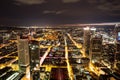 Frankfurt am main germany cityscape at night Royalty Free Stock Photo