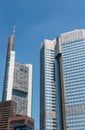 Frankfurt am Main Germany - Comerzbank, ECB - high-rise buildings Royalty Free Stock Photo