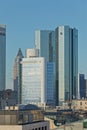 Frankfurt am Main skyscrapers of Mainhattan aerial view Royalty Free Stock Photo