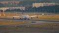 Lufthansa Airbus 340 landing