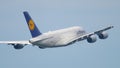 Lufthansa Airbus A380 departure