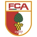 Frankfurt am Main, Germany - 10.23.2022 Logo of the German football club Augsburg. Vector image.