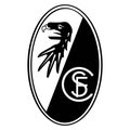 Frankfurt am Main, Germany - 10.23.2022 Logo of the German football club Freiburg. Vector image.