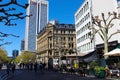 Street view to the Frankfurt downtown