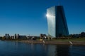 Frankfurt Main Germany Panorama European Central Bank Royalty Free Stock Photo