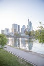 Frankfurt am Main Germany. Sunset.