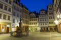 Frankfurt am Main. Historical city centre. New old town at night Royalty Free Stock Photo