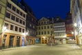 Frankfurt am Main. Historical city centre. New old town at night Royalty Free Stock Photo