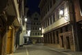 Frankfurt am Main. Historical city centre. New old town at night Royalty Free Stock Photo