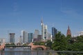 Frankfurt am main hochhaus and bridge in hessen #9 Royalty Free Stock Photo