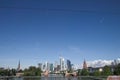 Frankfurt am main hochhaus and bridge in hessen #6 Royalty Free Stock Photo