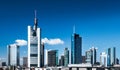 Frankfurt Main Skyline Architecture Royalty Free Stock Photo