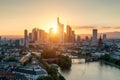 Frankfurt Main Skyline Architecture Royalty Free Stock Photo