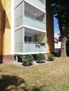 Beautiful balconies at an modern building