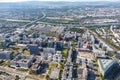 Frankfurt Niederrad BÃÂ¼rostadt Buerostadt buildings aerial photo city Royalty Free Stock Photo