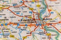 Frankfurt (Oder), Brandenburg state, Germany on a road m Royalty Free Stock Photo