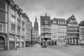 Frankfurt Old town square romerberg at twilight Royalty Free Stock Photo