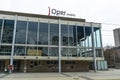 Frankfurt Opera building in the city center - CITY OF FRANKFURT, GERMANY - MARCH 11, 2021