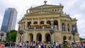 Frankfurt Opera - the original old opera house in the city - FRANKFURT, GERMANY - JULY 12, 2022