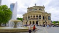 Frankfurt Opera - the original old opera house in the city - FRANKFURT, GERMANY - JULY 12, 2022