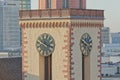 Frankfurt Saint Catherine Protestant Church tower aerial view Royalty Free Stock Photo