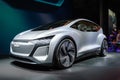 Silver Audi Ai:Me or Aime e-tron autonomous concept car presented at IAA 2019