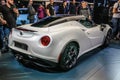 FRANKFURT - SEPT 2015: Alfa Romeo 4C presented at IAA Internatio Royalty Free Stock Photo