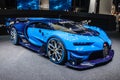 FRANKFURT - SEPT 2015: Bugatti Chiron Vision Gran Turismo presented at IAA International Motor Royalty Free Stock Photo