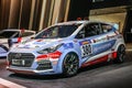 FRANKFURT - SEPT 2015: Hyundai i30 VLN rally WRC presented at IA