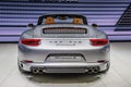 FRANKFURT - SEPT 2015: Porsche 911 991 Carrera S cabrio presente Royalty Free Stock Photo
