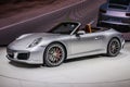 FRANKFURT - SEPT 2015: Porsche 911 991 Carrera S cabrio presente Royalty Free Stock Photo