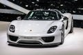 FRANKFURT - SEPT 2015: Porsche 918 Spyder presented at IAA Inter