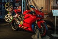 FRANKFURT - SEPT 2015: Suberbike Ducati 1299 Panigale R presente Royalty Free Stock Photo