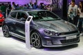 FRANKFURT - SEPT 2015: Volkswagen VW Scirocco GTS presented at IAA International Motor