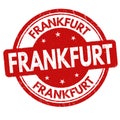 Frankfurt sign or stamp