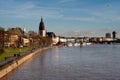 Frankfurt skyline Royalty Free Stock Photo