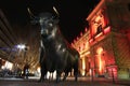 Frankfurt Stock Exchange at night