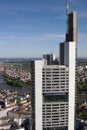 Frankfurt Tower from Above Royalty Free Stock Photo