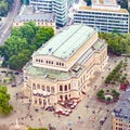 Frankfurt Um Main, Germany 21-July-2018 - Above view of the building of Old Opera /Alte Opera