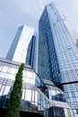 Frankfurt,View of Deutsche Bank with skyscraper Royalty Free Stock Photo