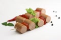 Frankfurter, sausage for hot dog Royalty Free Stock Photo