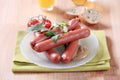 Frankfurter sausages Royalty Free Stock Photo