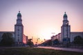 Frankfurter Tor towers in Berlin Royalty Free Stock Photo