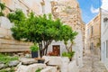 The Frankish Castle of Paros, Greece Royalty Free Stock Photo