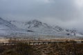 Franklin Mountains Covered in Snow