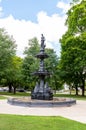 Franklin, Pennsylvania, USA 7/14/20 The fountain in Fountain Park