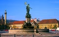 The Frankonia fountain in front of the residence in Wuerzburg / Germany / Bavaria / Franconia