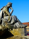 The Frankonia fountain in front of the residence in Wuerzburg / Germany / Bavaria / Franconia